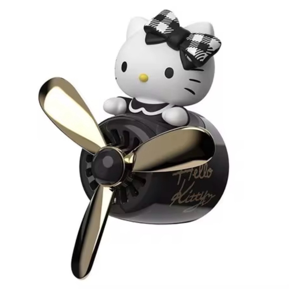 New Hello Kitty Black and Gold Car Air Freshener